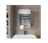 Armoires murales de Salle de Bain,Armoire de Rangement Murale Moderne pour Salle de Bain avec Miroir Vanité Armoire en Miroir Blanc 50cm / 1 pi