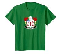 Armoiries Byrd - Blason de la Famille T-Shirt, Enfant, Vert Kelly, 10 Ans