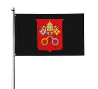 Armoiries De La Cité Du Vatican Garden Flag Colorée Drapeau De Jardin Durable Drapeaux De Jardin Pour Extérieure Patio Intérieure 90X150Cm
