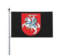 Armoiries de la Lituanie Drapeau double face 0,9 x 1,5 m Pelouse extérieure Balcon Véranda Fête Convient à tout temps extérieur