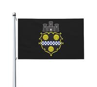 Armoiries De La Ville De Pittsburgh Drapeau Décoratif De Jardin Drapeau De Bienvenue Durable Bannière De Cour Amusant Pour Balcon Vacances Maison 3X5 Ft