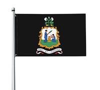 Armoiries De Saint-Vincent-Et-Les Grenadines Drapeau De Jardin Avec Œillets Drapeaux De Jardin Drôle Garden Flag Pour Pelouse Extérieure Porche 90X150Cm