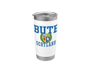 Armoiries du clan Stuart de Bute Scotland Gobelet isotherme en acier inoxydable double paroi