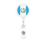 Armoiries du Guatemala Drapeau Porte-Badge Rétractable Reel Clip Id Card Holder forNurse Student Office Worker