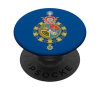 Armoiries du Prince héritier iranien avec Blason impérial Persan PopSockets PopGrip Adhésif
