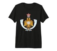 Armoiries du Prince héritier iranien avec Blason impérial Persan T-Shirt Haut de Gamme