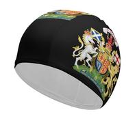 Armoiries du Royaume-Uni en Écosse. Bonnet de Bain Unisexe pour Femmes et Hommes, Cheveux Courts et Longs. Mode.