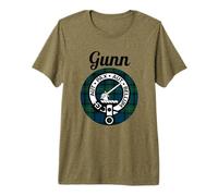 Armoiries écossaises du Clan Gunn T-Shirt Haut de Gamme