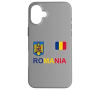 Armoiries et Conception du Drapeau de la Roumanie Coque pour iPhone 16 Plus