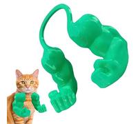 Armoiries musculaires de chat, armes du cou de chat avec des bras humains musculaires et créatifs, un costume de bras musculaire de main géant pour le chaton Halloween et les fêtes d'anniversaire