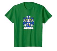Armoiries Pokora - Blason de la Famille T-Shirt, Enfant, Vert Kelly, 4 Ans