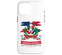 Armoiries Republica Dominicana pour Enfants et Drapeau dominicain Coque pour iPhone 16 Pro Max