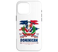 Armoiries Republica Dominicana pour Enfants et Drapeau dominicain Coque pour iPhone 16 Pro Max