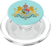Armoiries royales historiques de l'Iran Lion Persan et Blason du Soleil PopSockets PopGrip pour MagSafe