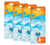 Armor All Freshfx 18593-4PK Lot de 4 désodorisants et purificateurs d'odeurs pour voitures et camions Parfum ciel tranquille 0,08 ml