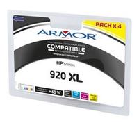 Cartouche d'encre Armor B10319R1 - Pack de 4 - noir, jaune, cyan, magenta - compatible - cartouche d'encre - pour HP Officejet 6000, 6000 E609a, 6500, 6500 E709a, 6500A,