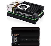 Armor Case with CN01 M.2 M-Key PCIe 3.0 x1 Expansion Board Adapter for Raspberry Pi 5