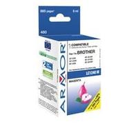 Armor LC1240M Cartouche d'encre Remanufacturée Compatible avec Imprimante Brother DCP Magenta