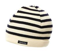 Armor Lux Bonnet rayé LANNION Ecru/Marine TU Ecru/Marine