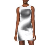 Armor Lux Femme Debardeur "Belle-ile" Robe, Blanc/Rich Navy, 38 EU