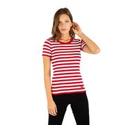 Armor Lux Femme Hillion Sweater, Braise / Blanc, 50 EU