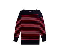 Armor Lux Femme Marinière "Amiral" Femme T shirt, Multicolore (Ii9 Rich Navy/Braise Ii9 Rich Navy/Braise), 46 EU