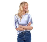 Armor Lux Femme Marinière "Cancale" Femme T shirt, Blanc/Etoile, L EU