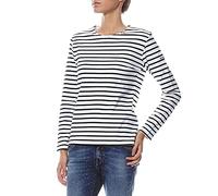 Armor Lux Femme Marinière "Lesconil" Femme T shirt, Multicolore (Bi9 Blanc/Rich Navy Bi9), Taille 2