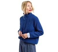 Armor Lux Femme Torsades en Laine Pull-Over, Sodalite, L EU