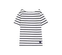 Armor Lux Fille Hoedic T shirt, Multicolore (Blanc/Navire 400), 8 ans EU
