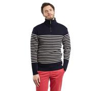 Armor Lux Homme Camionneur en Laine Héritage Pull-Over, Navire/Sandstone Chiné, S EU