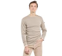 Armor Lux Homme Marin en Laine Mérinos Goulenez Pull-Over, Sandstone Chiné, XL EU