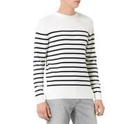 Armor Lux Homme Marin "Goulenez" Homme Pull, Multicolore (Milk/Navire 6rl), S EU