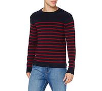 Armor Lux Homme Marin "Goulenez" Homme Pull, Multicolore (Navire/Piment I78), M EU