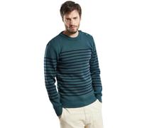 Armor Lux Homme Marin Rayé en Laine Molene Pull-Over, Dark Storm/Navire, L EU