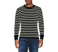 Armor Lux Homme Marin Rayé "Fouesnant" Homme Pull, Rich Navy/Nature, 40 EU