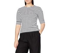 Armor Lux Marinière "Cancale" Femme, Blanc/Rich Navy, X-Large