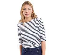 Armor Lux Marinière "Cancale" Femme, Blanc/Rich Navy, XX-Large