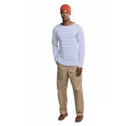 Armor Lux Marinière col Bateau en Coton épais