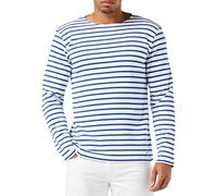 Armor Lux Homme Marinière "Houat" Héritage T-shirt, Blanc/Etoile, L EU