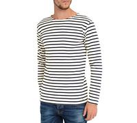 Armor Lux Marinière col Bateau en Coton épais