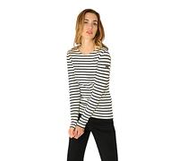 Armor Lux Marinière 4277, Multicolore (Nature/Rich Navy Bi7), X-Small (Taille fabricant: 0) Femme