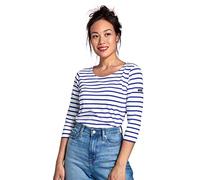 Armor Lux Femme Cap Coz T shirt, Multicolore (Blanc/Etoile Dw5), L EU