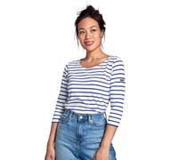 Armor Lux Marinière Manches 3/4 - Coton léger Blanc/Etoile XS