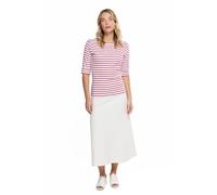 Armor Lux Marinière "Cancale" Femme, Blanc/Braise, X-Large