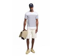 Armor-Lux Marinière Etel 100% coton léger manches courtes col arrondi Homme XXL Blanc