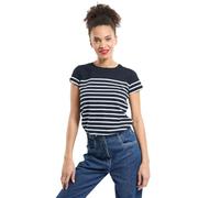Armor-lux Marinière Femme Manches Courtes, ETEL, en Coton, Esprit Marin