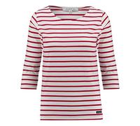 Armor Lux Marinière Manches 3/4 - Coton léger Blanc/Braise M