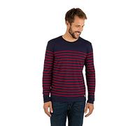 Armor Lux, Marinière "Port-Louis" Héritage ,Top à manches longues Homme, Bleu (455 Navire/Braise 455) , Large (Taille fabricant: L)