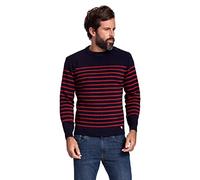 Armor Lux Molene Sweater, Navire/Piment, XS Homme